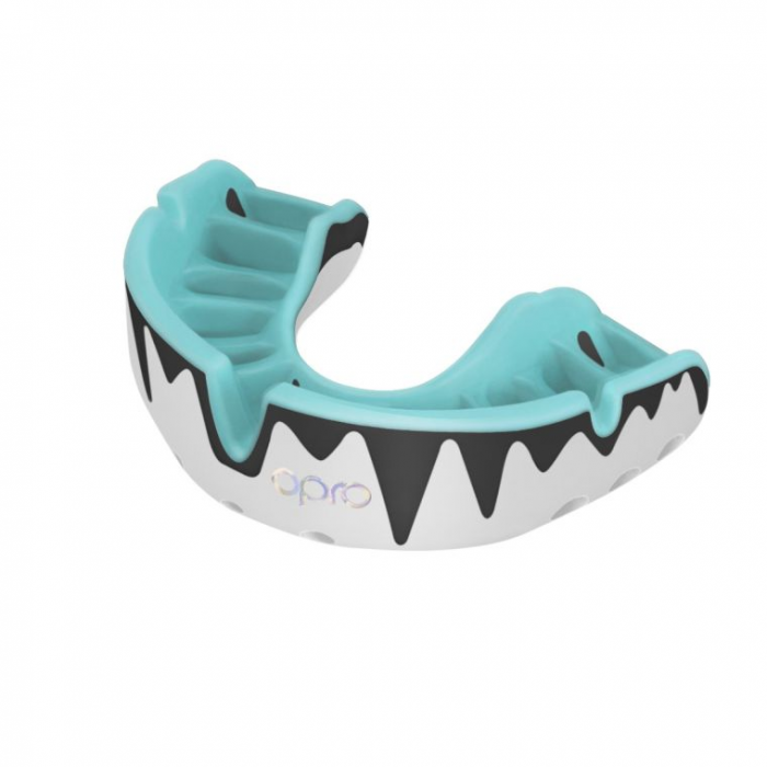 Протектор за уста - OPRO Platinum Level Mouthguard - White/Mint